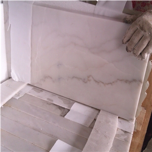 Polished and Honed 30x60cm(12”X24”) China Bianco Carrara White Marble Flooring Tile,Guangxi White Marble Outdoor Tile,China White Marble Cut to Size