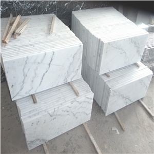 Polished Grade a Quality Bianco Carrara White Marble 300x600 Flooring Tile, White Marble with Gray Veins,Guangxi White Marble Bathroom Tile 12”X24”
