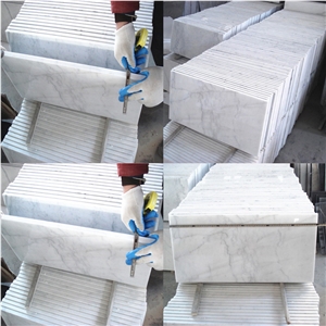 Quarry Owner Guangxi White Marble Polished Tile,China Bianco Carrara White Marble Floor,White Marble with Grey Veins Marble Tile,Chinese White Marble