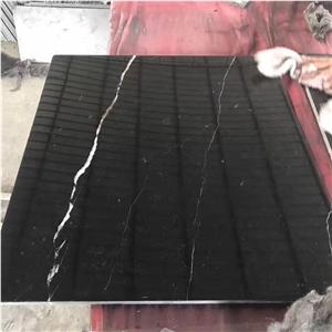 Usa Quality Chinese Black Nero Marquina Marble Slab Tile,Black White Marble Floor,Negro Marquina Marble Tile,Black White Veins Marble Stone Price