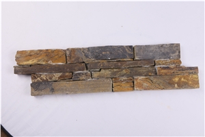 Rusty Slate Rough Surface Cement Back ,Cement Culture Stone ,Hebei Ledger Stone ,China Rusty Slate Cement Satcked Stone