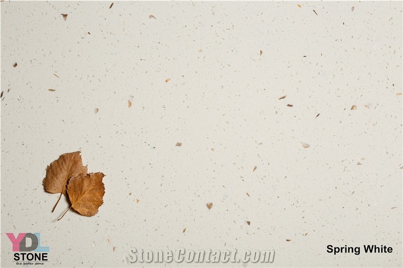 Sping White Artificial Quartz Stone,Engineer Stone Slabs & Cut-To-Size,Tile