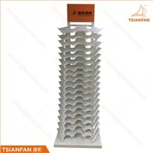 Exquisite Design Stone Display Rack High-End Custom Metal Showing Stand Display Stand