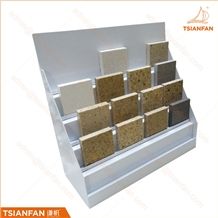 New Design Popular Stone Display Rack Factory Price Custom Metal Showing Stand