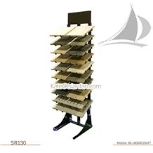 Wood Parquet Tile Display Rack