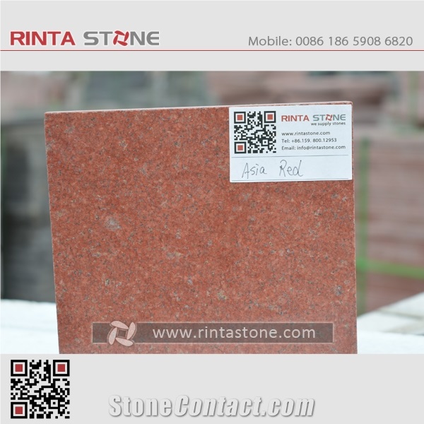 Asian Red Granite China Natural Colour No Dyed / No Painted Dark Red Stone