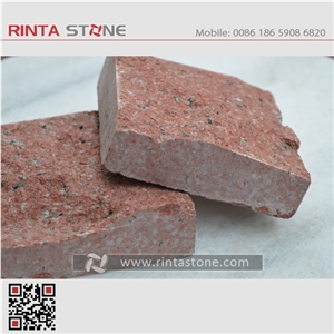 China Deep Red Granite Stone for Street Paving Curbstone
