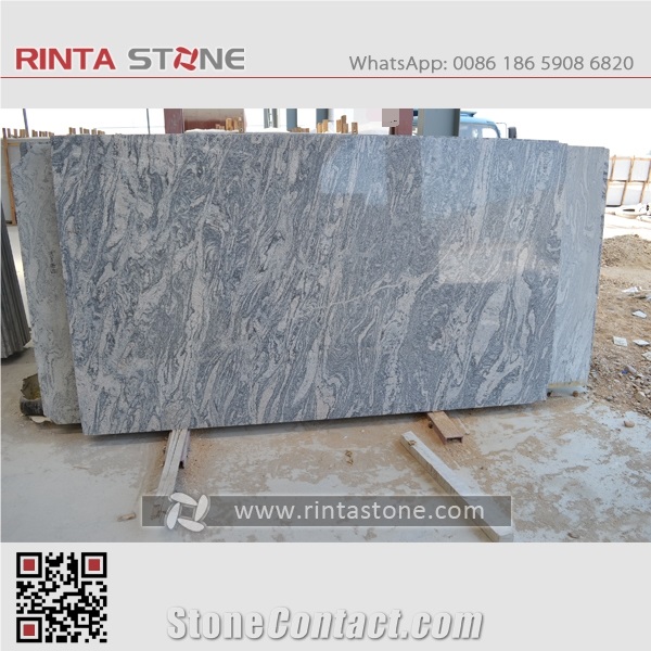 China Juparana Granite G261 Multicolour Waves Pattern Grey Pink Slabs Tiles