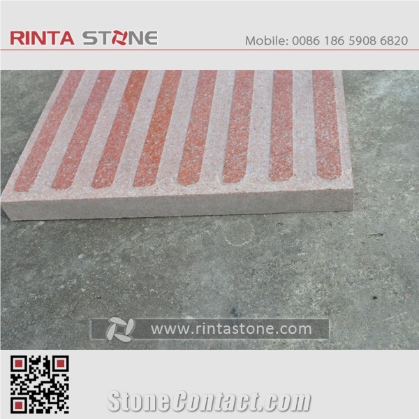 China Red Granite Chinese Natural Colour No Dyed / No Painted Dark Real Deep Red Blind Stone
