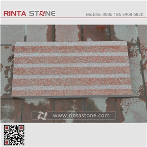 China Red Granite Chinese Natural Dark Real Deep Red Stone for Blind Person