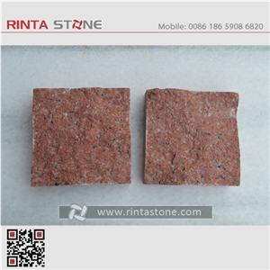 Chinese Deep Red Granite Stone Street Paving Curbstone
