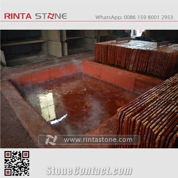 Dyed Red Granite Taiwan Painted Colored Chromatic Tinct Tinctorial Inject Red Stone