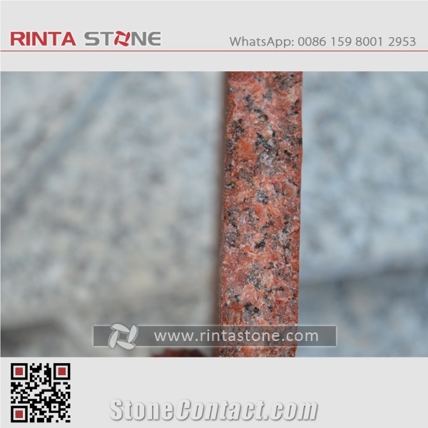 Dyed Red Granite Taiwan Painted Colored Pigmented Stained Oil Pure Red Stone