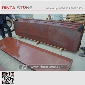 Dyed Red Granite Taiwan Painted Colored Pigmented Stained Oil Pure Red Stone