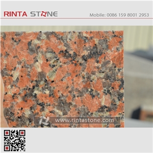 G562 Granite Fengye Hong China Chinese Natural Dark Red Stone Slabs Tiles