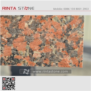G562 Granite Fengye Hong China Chinese Natural Dark Red Stone Slabs Tiles