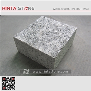G603 New Padang Crystal White Granite Bianco Sesame Gray Grey Garden Cubestone Paving Cube Stone Pavers Paving Sets Cobble