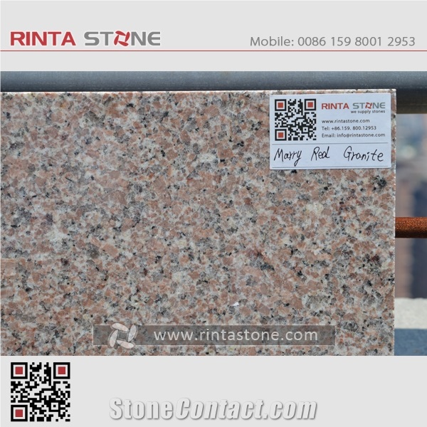 Marry Red Granite New Rosa Spring Natural Beige / Buff Stone Blocks Quarry