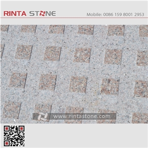 Marry Red Granite New Rosa Spring Natural Beige / Buff Stone Tiles for Blind Person