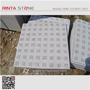 Merry Red Granite Blind Stone Pavers Lotus Marry Rosy Pink New Tianshan Stone for Blind Person
