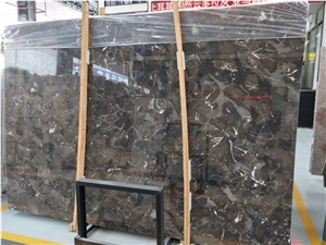 China Brown Marble Polished Slabs with Cheaper Price Best-Seller