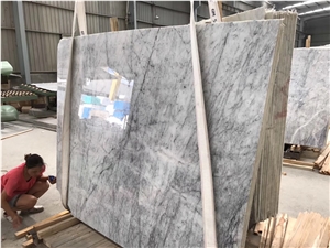 Lilac Marble Slabs Hoar Texture Diorderly Lines for Indoor Metope, Countertop, Outside Metope