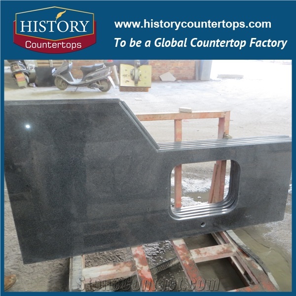 China Granite Quarry And Fabricate Countertops Padding Dark
