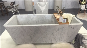 Carrara White/China Carrara White/White Marble/Carrara White Pedestal Basins/ Carrara White Bathroom Sinks
