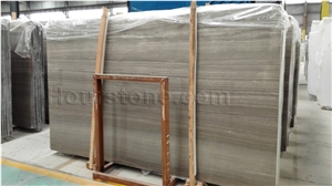 Polished Coffee Brown Wood Vein Marble China Coffee Wooden Marble Slabs for Wall and Floor