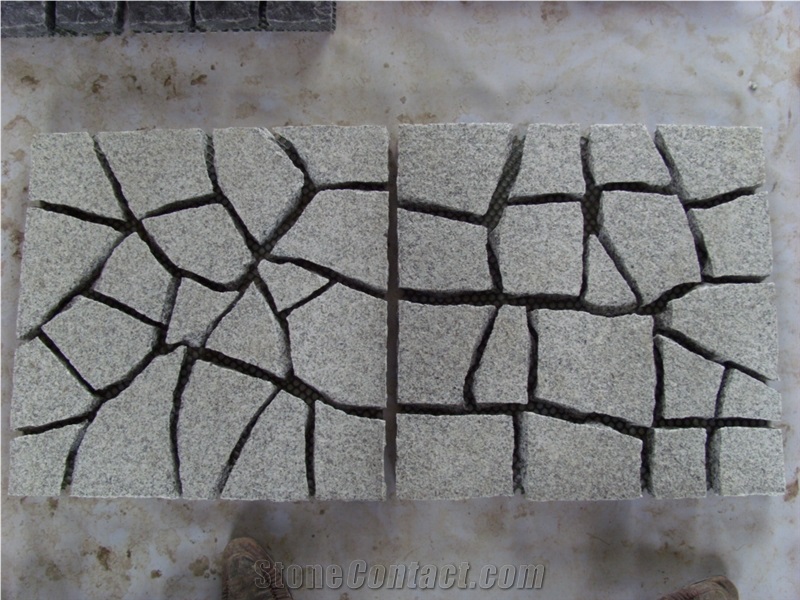 High Quality Paving Stone Light Grey Granite 10x10 Cube Stone