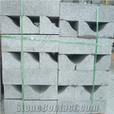 Popular Grey Granite Block Walkway Curbstone, Kerbstone, Road Side Stone