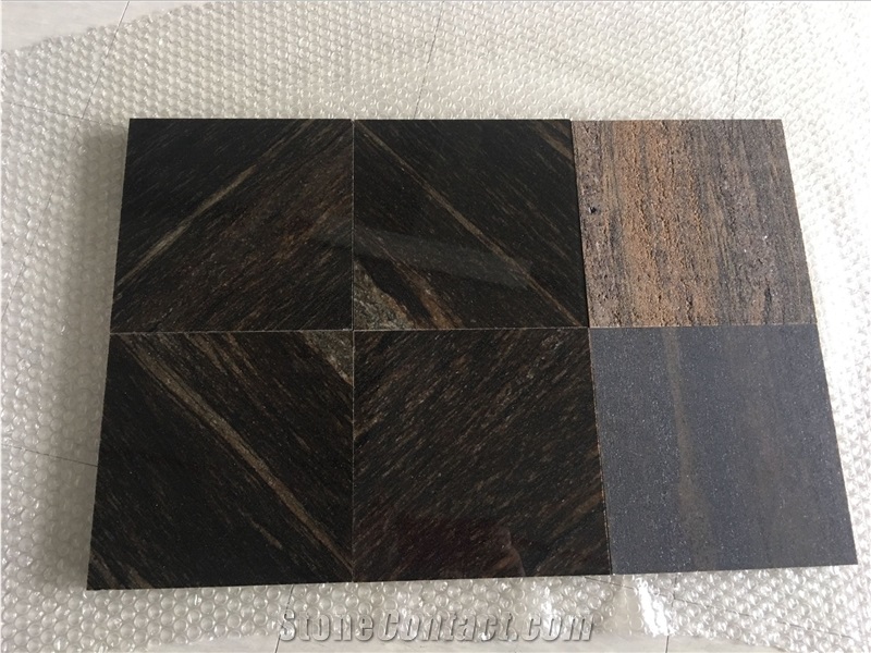 Chocolate Brown Granite Slabs,Tiles