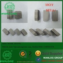 China, Wanlong Diamond Segments for Saw Blade, Cutting Granite,Marble,Sandstone,Basalt,Andesite Stone,Long Life, Sharper