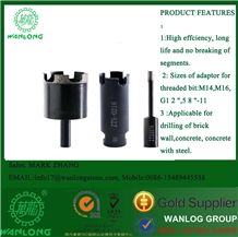 Chinese Diamond Crown Dry or Wet Core Bits, Finger Bits for Granite Drilling, Wanlong Brand