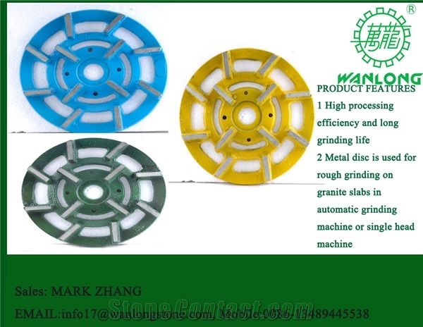 Chinese Diamond Grinding Wheel, Metal Bond, for Polishing Granite, Wanlong Brand