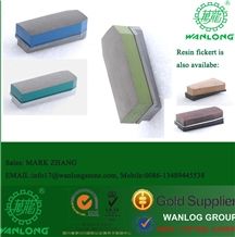 Chinese Resin Fickert ,Resin Brick for Polishing the Granite , Quartz, Ceramic and Other Hard Stone, Wanlong Brand