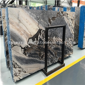 China Polished Stone&High Quality Factory Price Blue and White Marble Slabs & Tiles