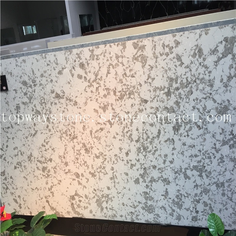 White Grey Quarz,Artificial Stone Slabs/Tiles/Engineered Stones