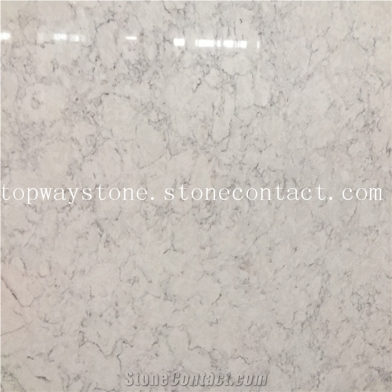 White Quarz with Grey Line,Artificial Stone Slabs/Tiles/Engineered Stone