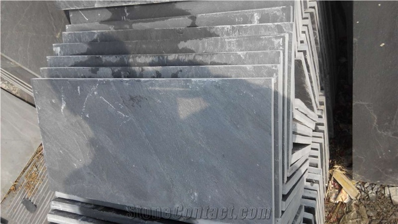 Chinese Xingzi Natural Surface Black Slate Stepping Tiles, Out-Door Durable & Anti-Slip Stepping Stone, Courtyard Decoration/Building Stone/Garden Landscapes