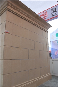 Tunisia Royal Thala Beige Limestone Honed Wall Cladding Tile