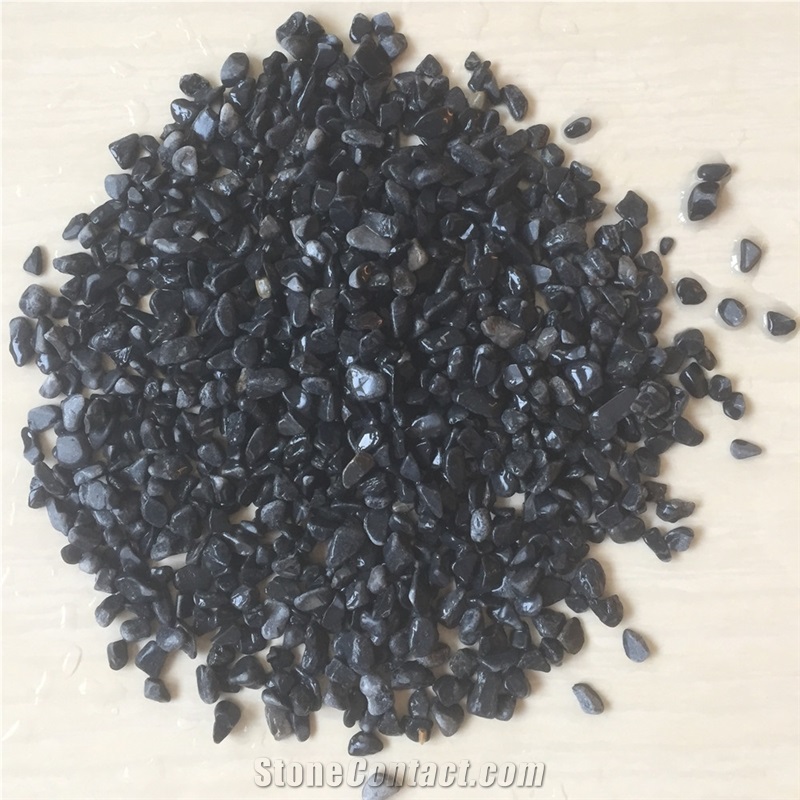 Black Gravel Pea 6-9mm Black Gravel Pebble Stone