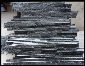 Black Quartzite Stone Veneer/Cultured Stone/Wall Cladding Stone Panel