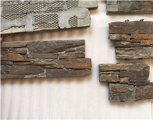 China Rusty Slate Culture Stone Wall Cladding