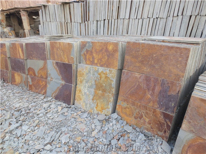 China Rusty Slate Tiles Cheap Price