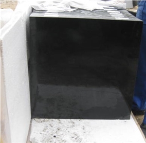 Hebei Natural Black Granite Polished Tiles