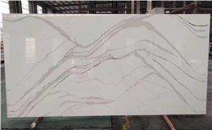 Manufacture Directly New White Quartz Slabs for Countertops