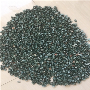 Quality Tumbled Small Size Green Color Natural Pebble Wash Stone