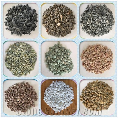 Road Paving Gravels, Garden Decoration Chips and Gravels, Colorful Gravels