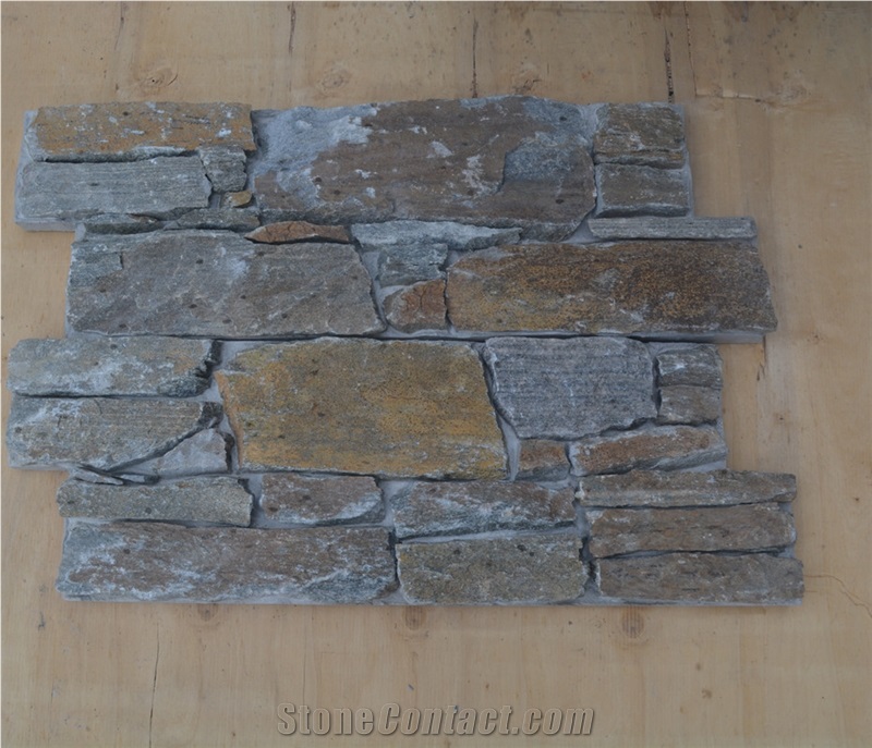Rusty Slate Culture Stone Tiles for Wall Cladding